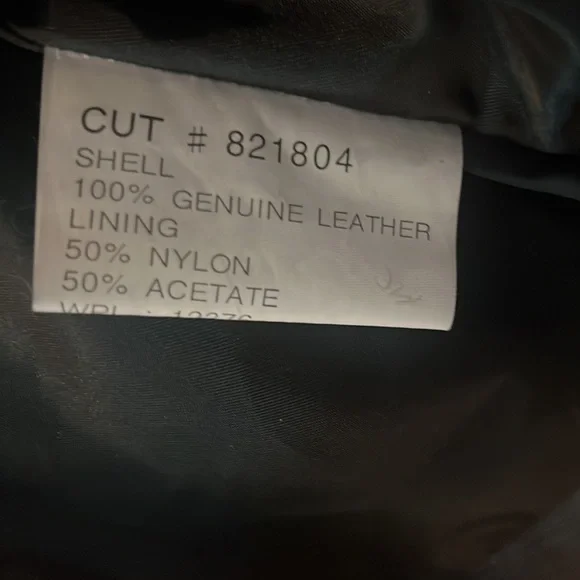 Black western leather jacket - Picture 3 of 7